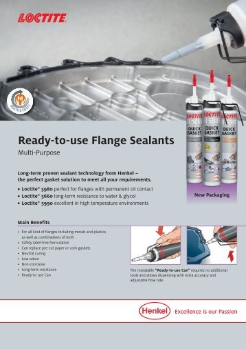 Ready-to-use Flange Sealants - Loctite