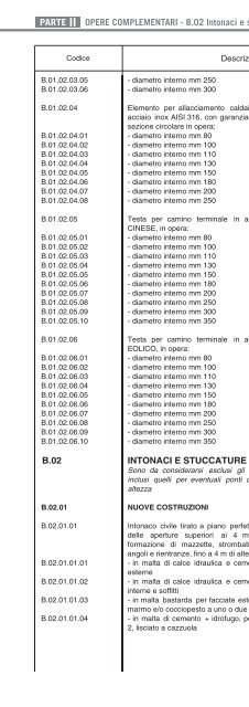 Prezzi dei materiali e delle opere edili in Ferrara anno 2009