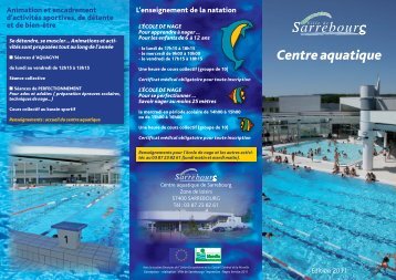 Centre aquatique - Site de la Mairie de Sarrebourg