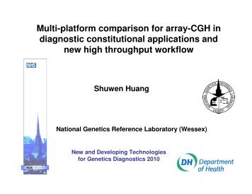 Multi-platform comparison for array-CGH in diagnostic - National ...