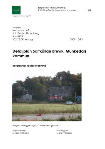 Detaljplan SaltkÃ¤llan Brevik, Munkedals kommun