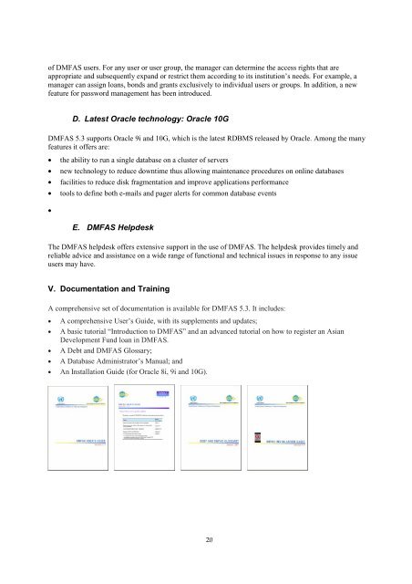 UNCTAD's Debt Management and Financial Analysis System (DMFAS