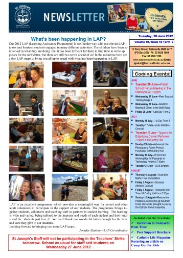 What's been happening in LAP? - St Joseph's Primary School ...