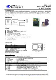 C328-7640 JPEG Camera Module W/ UART Interface