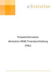 Produktinformation eEvolution REWE Finanzbuchhaltung (FiBu)