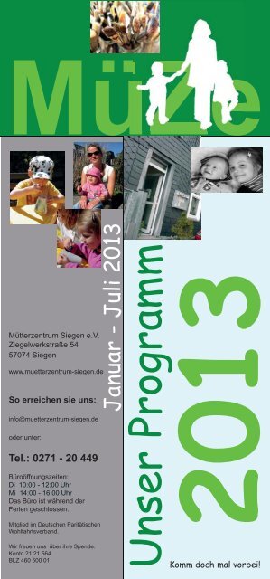 Programmheft 1/2013 - MÃ¼tterzentrum Siegen