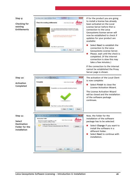 Leica Geosystems Software Licensing Introduction & Installation