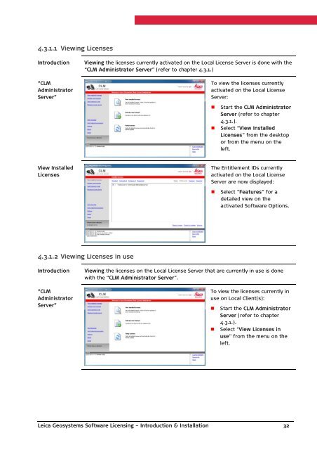 Leica Geosystems Software Licensing Introduction & Installation