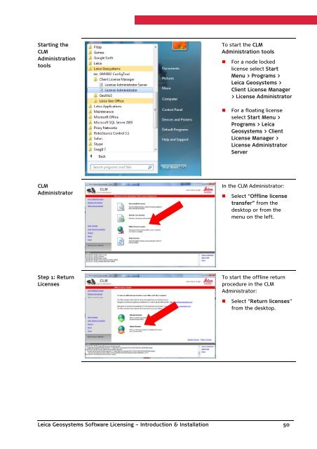 Leica Geosystems Software Licensing Introduction & Installation