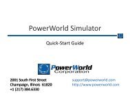 Quick-Start Guide - PowerWorld