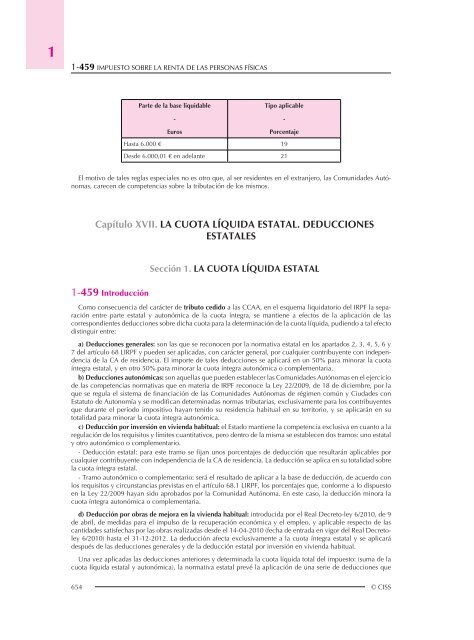 CapÃ­tulo XVII. LA CUOTA LÃQUIDA ESTATAL. DEDUCCIONES - CISS