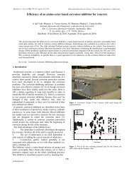 Efficiency of an amine-ester based corrosion inhibitor for concrete