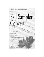 Fall - Herndon High School Choir, Herndon VA