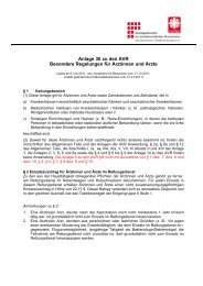 Anlage 30 zu den AVR Besondere Regelungen fÃ¼r Ãrztinnen und ...