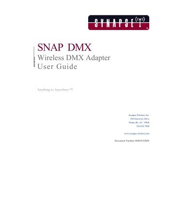 SNAP Link User Guide - Synapse Wireless