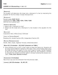 Lesson 1-10 8.0 p.indd - The Key Elements of Algebra Success