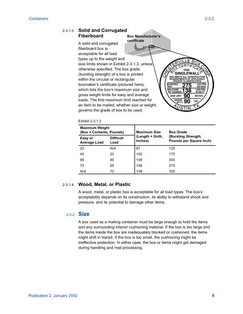 Publication 2 - Packaging for Mailing - Postal Explorer - USPS.com