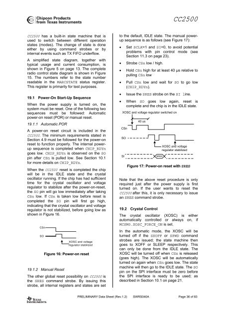 Single-Chip Low Cost Low Power RF-Transceiver (Rev. A)