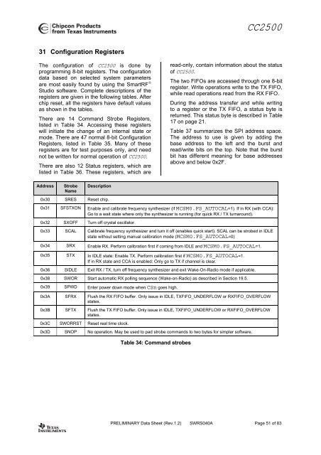 Single-Chip Low Cost Low Power RF-Transceiver (Rev. A)