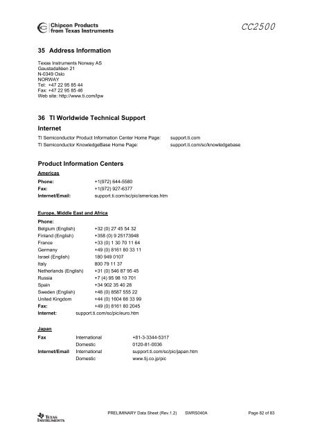 Single-Chip Low Cost Low Power RF-Transceiver (Rev. A)