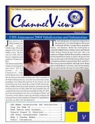 CHS Announces 2004 Valedictorian and Salutatorian