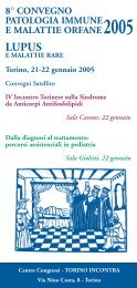 8Â° convegno patologia immune e malattie orfane - Centro di ...