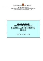 Acta del Pleno ordinario de 26 de noviembre de 2009