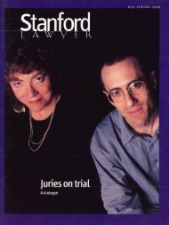 Spring 1998 – Issue 52 - Stanford Lawyer - Stanford University