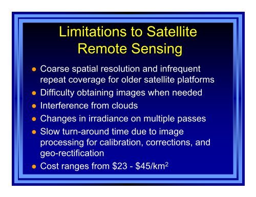 Key Advances and Remaining Knowledge Gaps in Remote Sensing ...