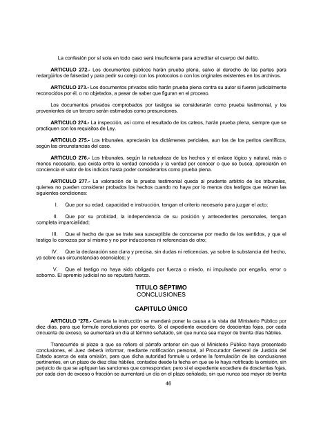 CÃ³digo de Procedimientos Penales - H. Congreso del Estado de ...