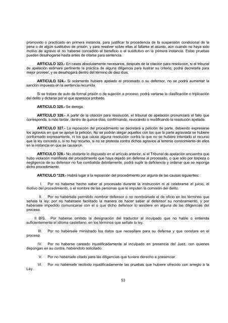 CÃ³digo de Procedimientos Penales - H. Congreso del Estado de ...