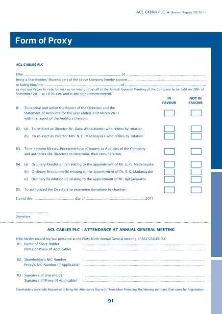 Annual Report 10/11 - ACL Cables PLC