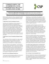 understanding and interpreting your comprehensive practice . 