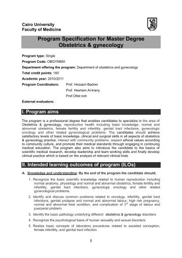 Obstetrics & gynecology (OBGYN 800)