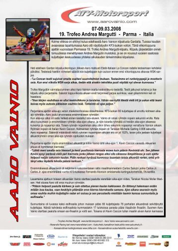 19. Trofeo Margutti (PDF) - Finndrive