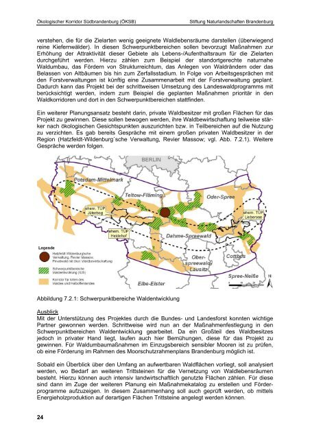 Zwischenbericht - Das Projekt Ökologischer Korridor Südbrandenburg