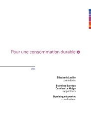 Pour une consommation durable - La Documentation franÃ§aise