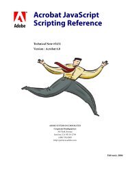 Acrobat JavaScript Scripting Reference - Adobe Partners