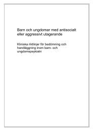 Barn och ungdomar med antisocialt eller aggressivt utagerande