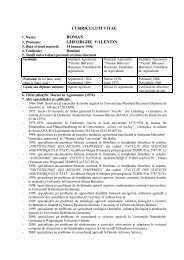 CV Roman Gheorghe.pdf - Facultatea de AgriculturÃ„Âƒ