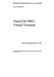 TimeLOG PRO - Virtual Terminal - Synel