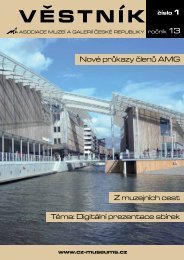 Věstník AMG 1/2013 - Asociace muzeí a galerií České republiky