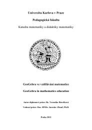 Univerzita Karlova v Praze Pedagogická fakulta ... - Matematika 9. A