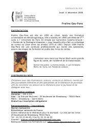 bio-bibliographie de Praline Gay-Para - La joie par les livres