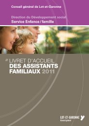 DES ASSISTANTS FAMILIAUX 2011 - Lot-et-Garonne