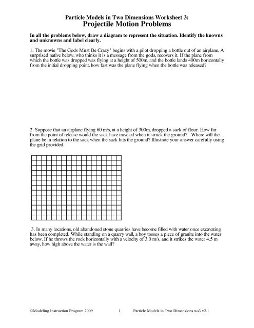 Projectile Motion Problems