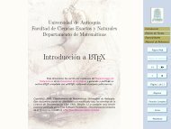 IntroducciÃ³n a LATEX - Departamento de MatemÃ¡ticas - Universidad ...