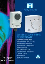 Horstmann Radiator Horstmann 425 range Installation Instructions