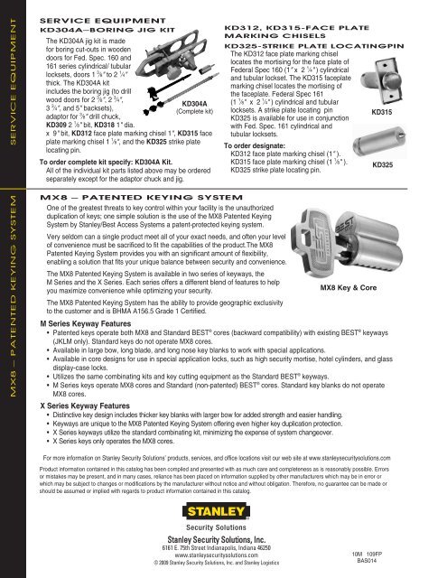 Tubular deadbolts - Best Access Systems