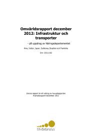 Q-rapp 4 2012 Infrastruktur och Transporter - Tillväxtanalys